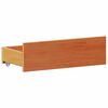 vidaXL Bookcase Bed without Mattress Wax Brown 150x200 cm King Solid Wood Pine