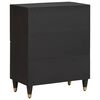 vidaXL Sideboard with Shelf Black 60 x 33 x 75 cm Solid Mango Wood