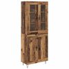 vidaXL Highboard Old Wood 69.5 x 34 x 90 cm Engineered Wood