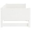 vidaXL Pull-out Day Bed without Mattress White 2x(80x200) cm