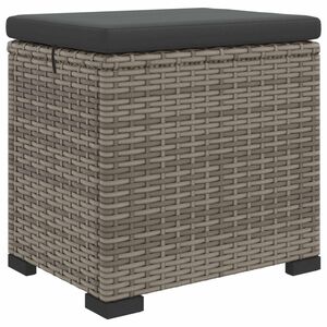 vidaXL Garden Footstool with Cushion 40 x 30 x 40 cm