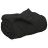 vidaXL Winter Duvet Black 220 x 155 cm Microfiber