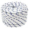 vidaXL Boat Rope White 14 mm 25 m Polypropylene