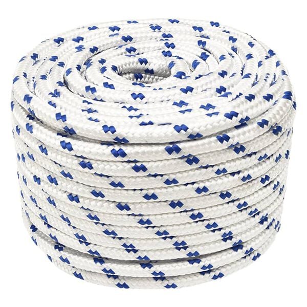 vidaXL Boat Rope White 14 mm 25 m Polypropylene