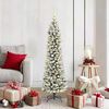 vidaXL Artificial Christmas Tree with 150 LEDs Green and white 150 cm