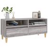 vidaXL TV Cabinet Grey Sonoma 100x34.5x44.5 cm Engineered Wood