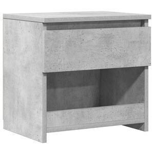 vidaXL Bedside Cabinet Concrete Grey 40x30x39 cm Engineered Wood