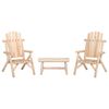 vidaXL 3 Piece Garden Lounge Set Solid Wood Spruce