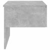vidaXL Wall-mounted Bedside Cabinets 2 pcs Concrete Grey