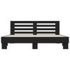 vidaXL Bed Frame without Mattress Black 180x200 cm Super King