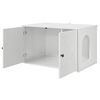 vidaXL Cat House Gloss White 85 x 55 x 50 cm Engineered Wood