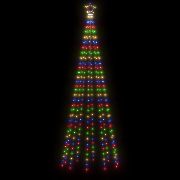 vidaXL Christmas Cone Tree Colourful 310 LEDs 100x300 cm