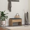 vidaXL Hall Bench with Cushion Artisan Oak 63 x 38 x 40 cm