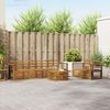 vidaXL Sofa Sets 7 pcs Natural Solid Acacia Wood