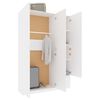 vidaXL 3-Door Wardrobe White 120x50x180 cm Engineered Wood