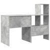 vidaXL Desk Concrete Grey 131.5 x 50 x 106.5 cm Engineered Wood
