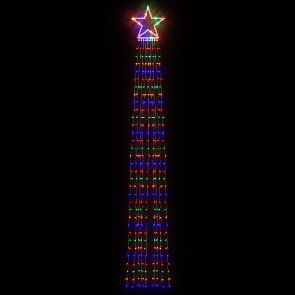 vidaXL Christmas Tree light 320 LEDs Colourful 375 cm