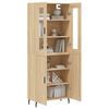 vidaXL Highboard Sonoma Oak 69.5x34x180 cm Engineered Wood