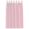 vidaXL Blackout Curtains with Rings 2 pcs Baby Pink 175 x 140 cm