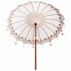 vidaXL Balinese Parasol Cream 215 x 215 x 260 cm Cotton and Wood
