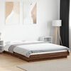 vidaXL Bed Frame without Mattress Brown Oak 120x200 cm