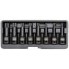 YATO Eight Piece Impact Spline Bit Socket Set Black YT-1069