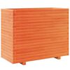 vidaXL Garden Planter Wax Brown 90x40x72,5 cm Solid Wood Pine