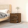 vidaXL Wall-mounted Bedside Cabinet Brown Oak 50x36x47 cm
