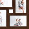 vidaXL Collage Photo Frame for 4x(13x18 cm) Picture Dark Brown MDF