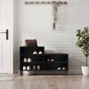 vidaXL Shoe Cabinet Black 102x36x60 cm Engineered Wood