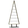 vidaXL Metal Christmas Tree with Stand Black 150 cm Steel