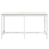 vidaXL Garden Table White 203.5x90x110 cm Solid Wood Pine