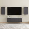 vidaXL TV Cabinet Grey 30.5x30x60 cm Engineered Wood