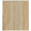vidaXL Bedside Cabinets 2 pcs with LEDs Sonoma Oak 60x35x40 cm