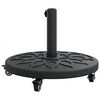 vidaXL Parasol Base Black &Oslash;38-48 mm PE and concrete and iron