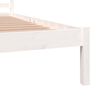 vidaXL Bed Frame without Mattress 150x200cm White King Size