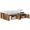 vidaXL Bed Frame with Drawer Old Wood 90 x 200 cm Engineered Wood