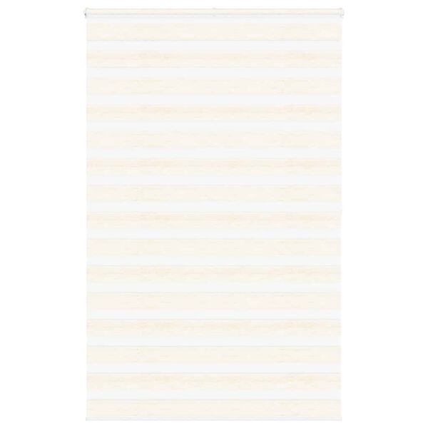 vidaXL Zebra Blind Marble Beige 140x200 cm Fabric Width 135.9 cm Polyester