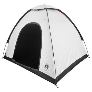 vidaXL Camping Tent 2-Person White Blackout