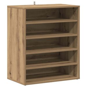 vidaXL Shoe Cabinet Artisan Oak 60x35x70 cm Engineered Wood