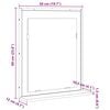 vidaXL Bathroom Mirror Black 50 x 12 x 60 cm Glass and Engineered Wood