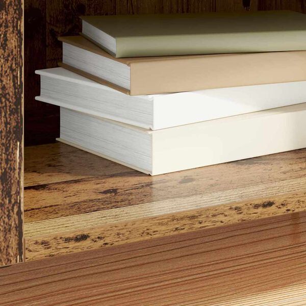 vidaXL Record Cabinet Old Wood 121 x 38 x 48 cm Engineered Wood