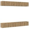 vidaXL TV Cabinet Set Wall-mounted 6 pcs Artisan Oak Engineered Wood