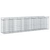 vidaXL Gabion Raised Bed 2 pcs Silver