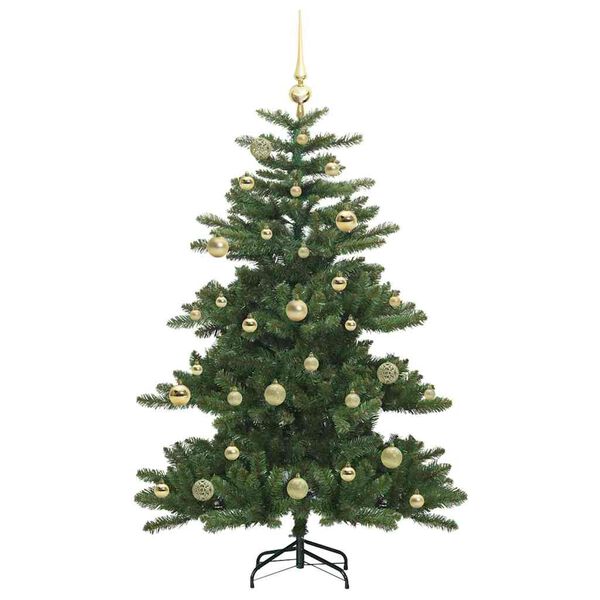 vidaXL Artificial Hinged Christmas Tree Green 150 cm PVC and Steel
