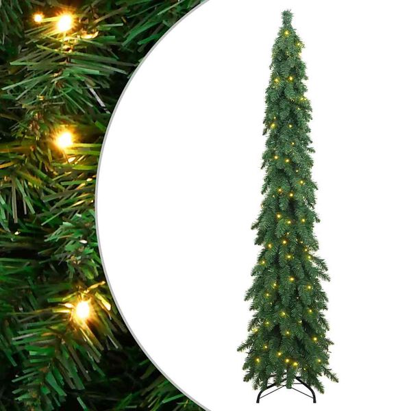 vidaXL Artificial Pre-lit Christmas Tree with 130 LEDs 210 cm