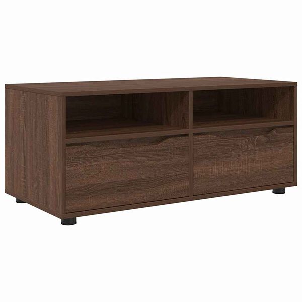 vidaXL TV Cabinet Brown Oak 100 x 48 x 43 cm Engineered Wood