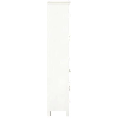 vidaXL Wardrobe White 120x40x200 cm Solid Mango Wood