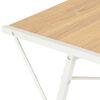 vidaXL Desk with Shelf White and Oak 116x50x93 cm