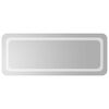 vidaXL LED Bathroom Mirror Transparent 100 x 40 cm Tempered Glass